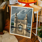 Charminar Masjid - Hyderabad - India - Travel Wall Art Print Poster - Art Print - Travel Art Poster