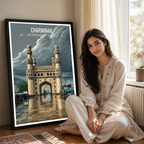 Charminar Masjid - Hyderabad - India - Travel Wall Art Print Poster - Art Print - Travel Art Poster