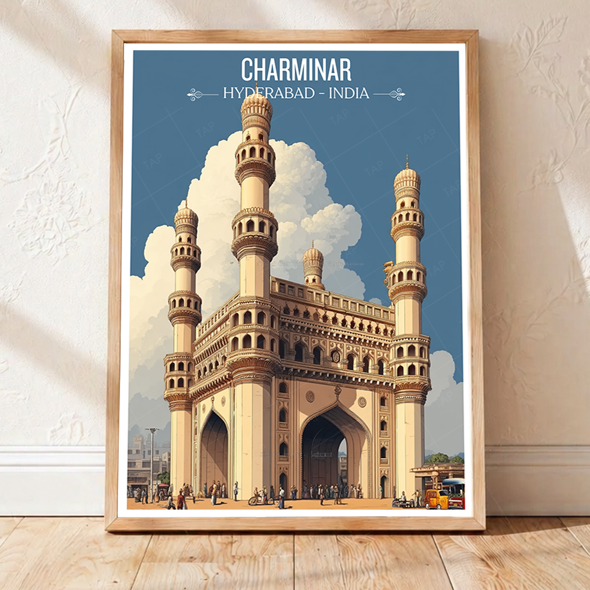 Charminar Mosque - Hyderabad - India - Travel Wall Art Print Poster - Art Print - Travel Art Poster