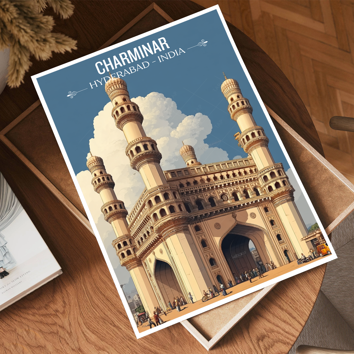 Charminar Mosque - Hyderabad - India - Travel Wall Art Print Poster - Art Print - Travel Art Poster