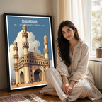 Charminar Mosque - Hyderabad - India - Travel Wall Art Print Poster - Art Print - Travel Art Poster