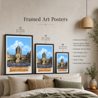 Chhartarpati Shivaji Maharaj Railway Station - Mumbai - India - Travel Wall Art Print Poster - Art Print - Travel Art Poster