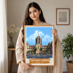 Chhartarpati Shivaji Maharaj Railway Station - Mumbai - India - Travel Wall Art Print Poster - Art Print - Travel Art Poster