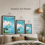 Chinese Fishing Nets - Kochi - India - Travel Wall Art Print Poster - Art Print - Travel Art Poster
