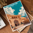 Chittorgarh Fort - Rajasthan - India - Travel Wall Art Print Poster - Art Print - Travel Art Poster