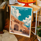 Chittorgarh Fort - Rajasthan - India - Travel Wall Art Print Poster - Art Print - Travel Art Poster