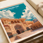 Chittorgarh Fort - Rajasthan - India - Travel Wall Art Print Poster - Art Print - Travel Art Poster