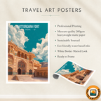 Chittorgarh Fort - Rajasthan - India - Travel Wall Art Print Poster - Art Print - Travel Art Poster