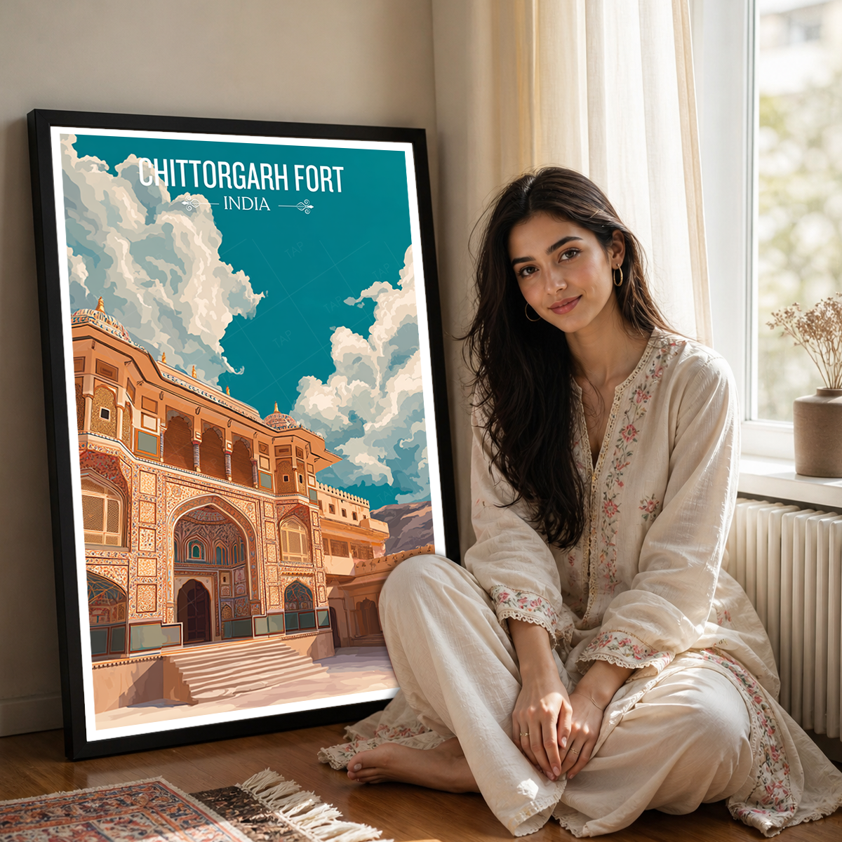 Chittorgarh Fort - Rajasthan - India - Travel Wall Art Print Poster - Art Print - Travel Art Poster