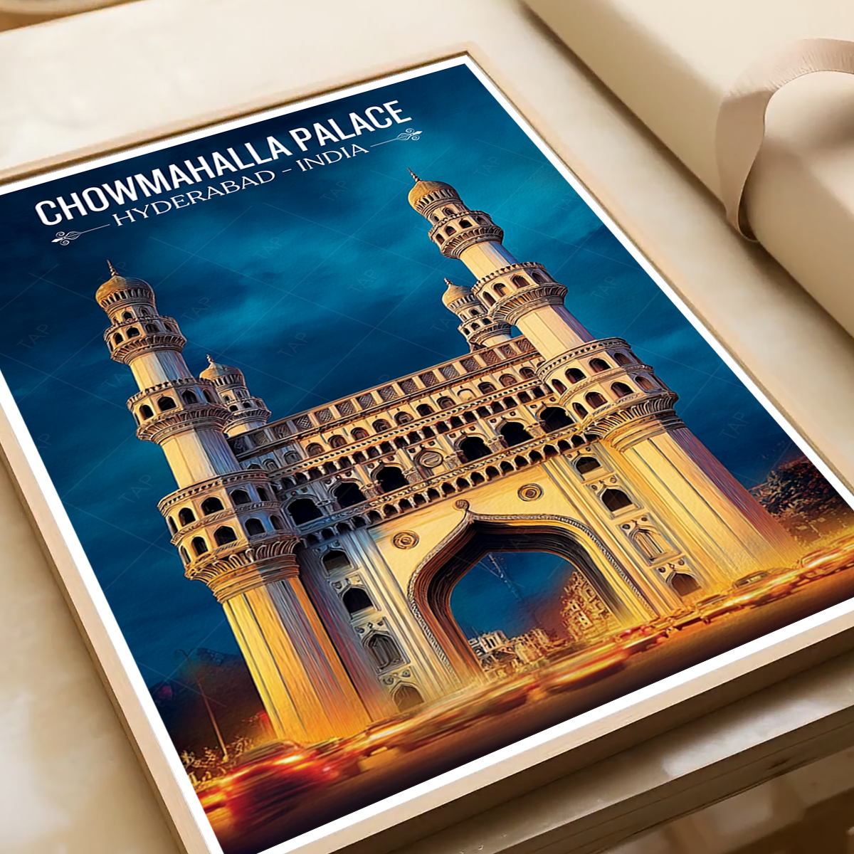 Chowmahallah Palace - Hyderabad - India - Travel Wall Art Print Poster - Art Print - Travel Art Poster