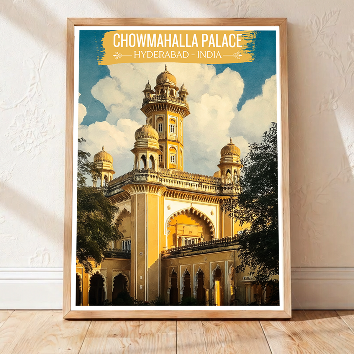 Chowmahallah Nizam Palace - Hyderabad - India - Travel Wall Art Print Poster - Art Print - Travel Art Poster