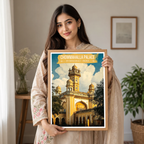 Chowmahallah Nizam Palace - Hyderabad - India - Travel Wall Art Print Poster - Art Print - Travel Art Poster