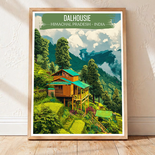 Dalhousie - Himachal Pradesh - India - Travel Wall Art Print Poster - Art Print - Travel Art Poster