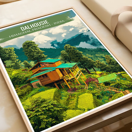Dalhousie - Himachal Pradesh - India - Travel Wall Art Print Poster - Art Print - Travel Art Poster