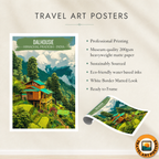 Dalhousie - Himachal Pradesh - India - Travel Wall Art Print Poster - Art Print - Travel Art Poster
