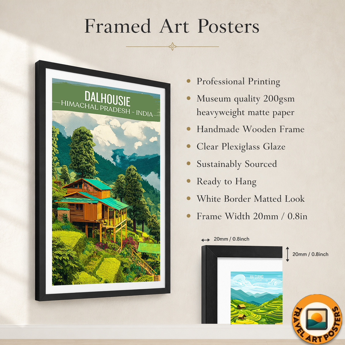 Dalhousie - Himachal Pradesh - India - Travel Wall Art Print Poster - Art Print - Travel Art Poster