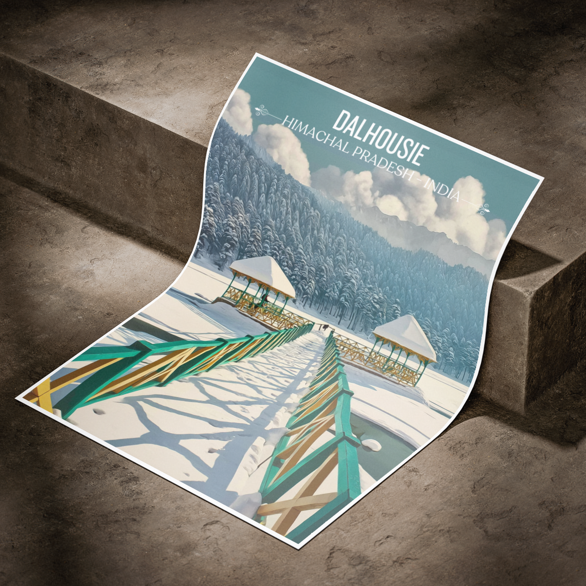 Dalhousie Resort - Himachal Pradesh - India - Travel Wall Art Print Poster - Art Print - Travel Art Poster