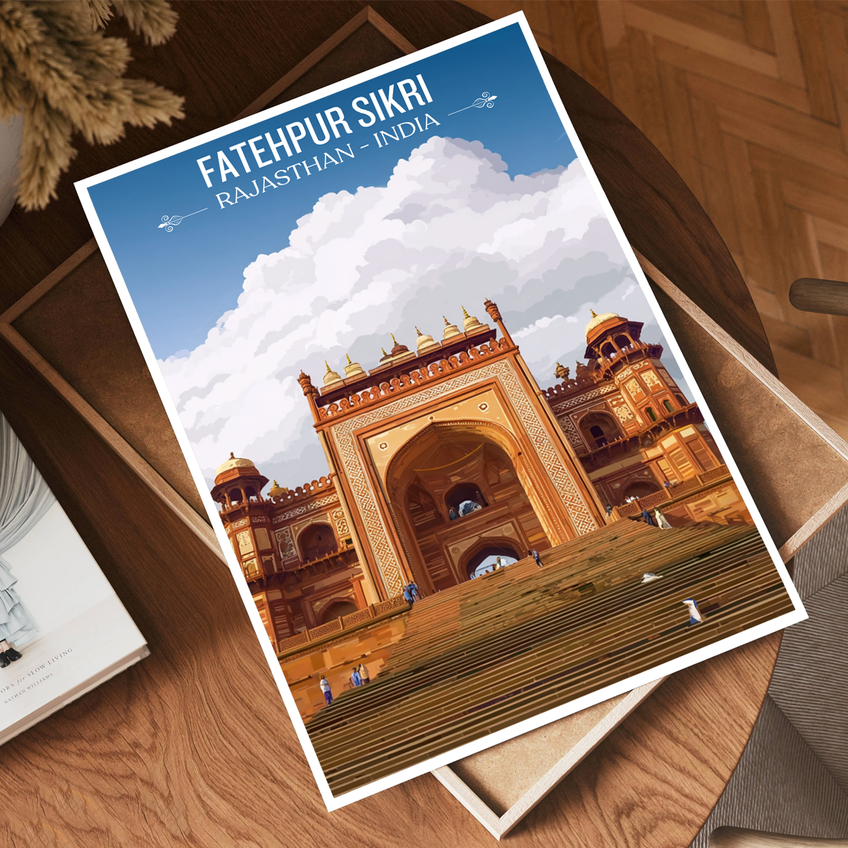 Fatehpur Sikri - Rajasthan- India - Travel Wall Art Print Poster - Art Print - Travel Art Poster
