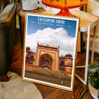 Fatehpur Sikri - Rajasthan- India - Travel Wall Art Print Poster - Art Print - Travel Art Poster