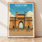 Gateway of India - New Delhi - India - Travel Wall Art Print Poster - Art Print - Travel Art Poster
