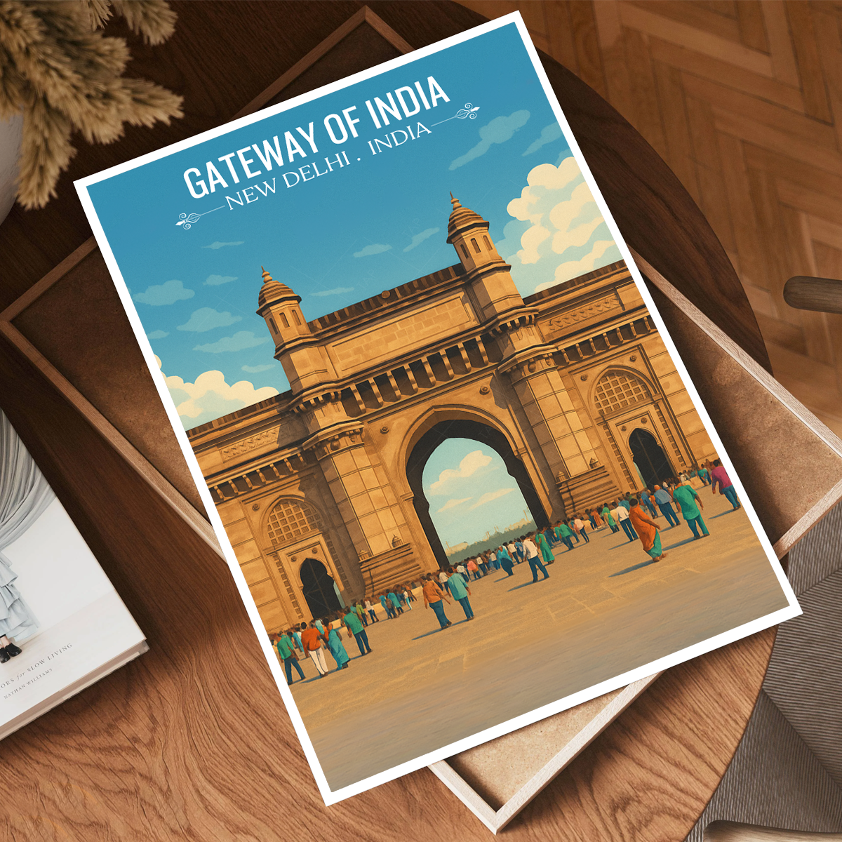Gateway of India - New Delhi - India - Travel Wall Art Print Poster - Art Print - Travel Art Poster