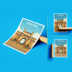 Gateway of India - New Delhi - India - Travel Wall Art Print Poster - Art Print - Travel Art Poster
