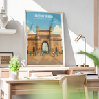 Gateway of India - New Delhi - India - Travel Wall Art Print Poster - Art Print - Travel Art Poster