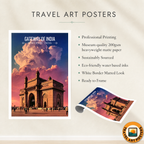 India Gate - New Delhi - India - Travel Wall Art Print Poster - Art Print - Travel Art Poster