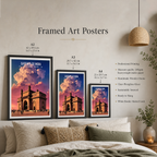 India Gate - New Delhi - India - Travel Wall Art Print Poster - Art Print - Travel Art Poster