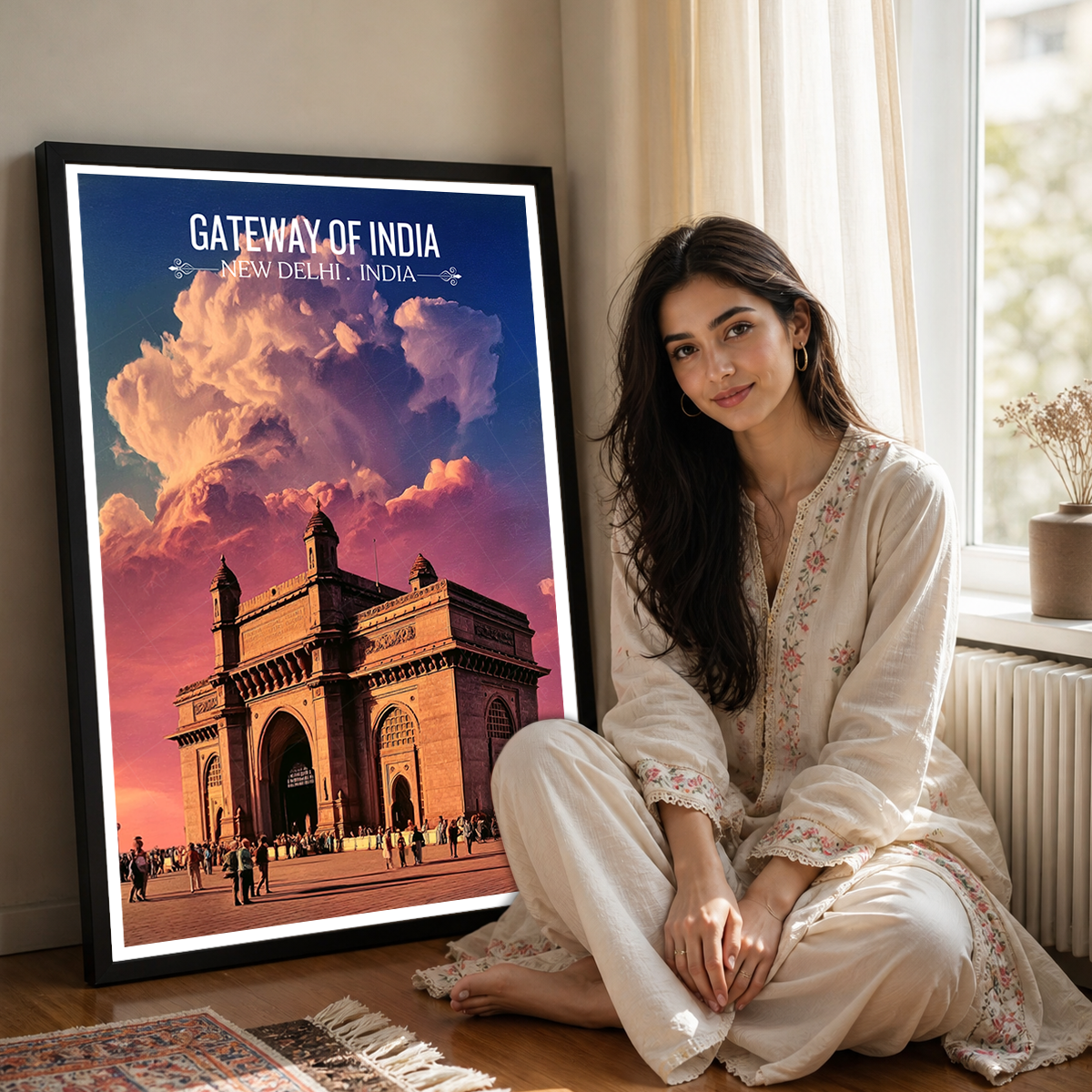 India Gate - New Delhi - India - Travel Wall Art Print Poster - Art Print - Travel Art Poster