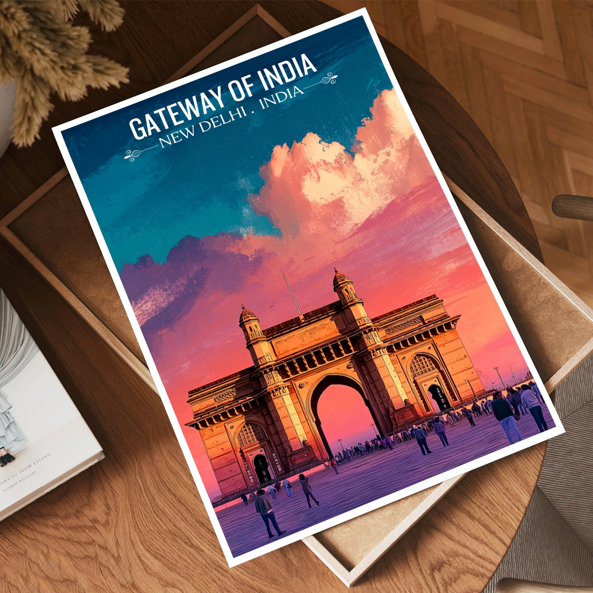 Taj Mahal of Mumbai - New Delhi - India - Travel Wall Art Print Poster - Art Print - Travel Art Poster