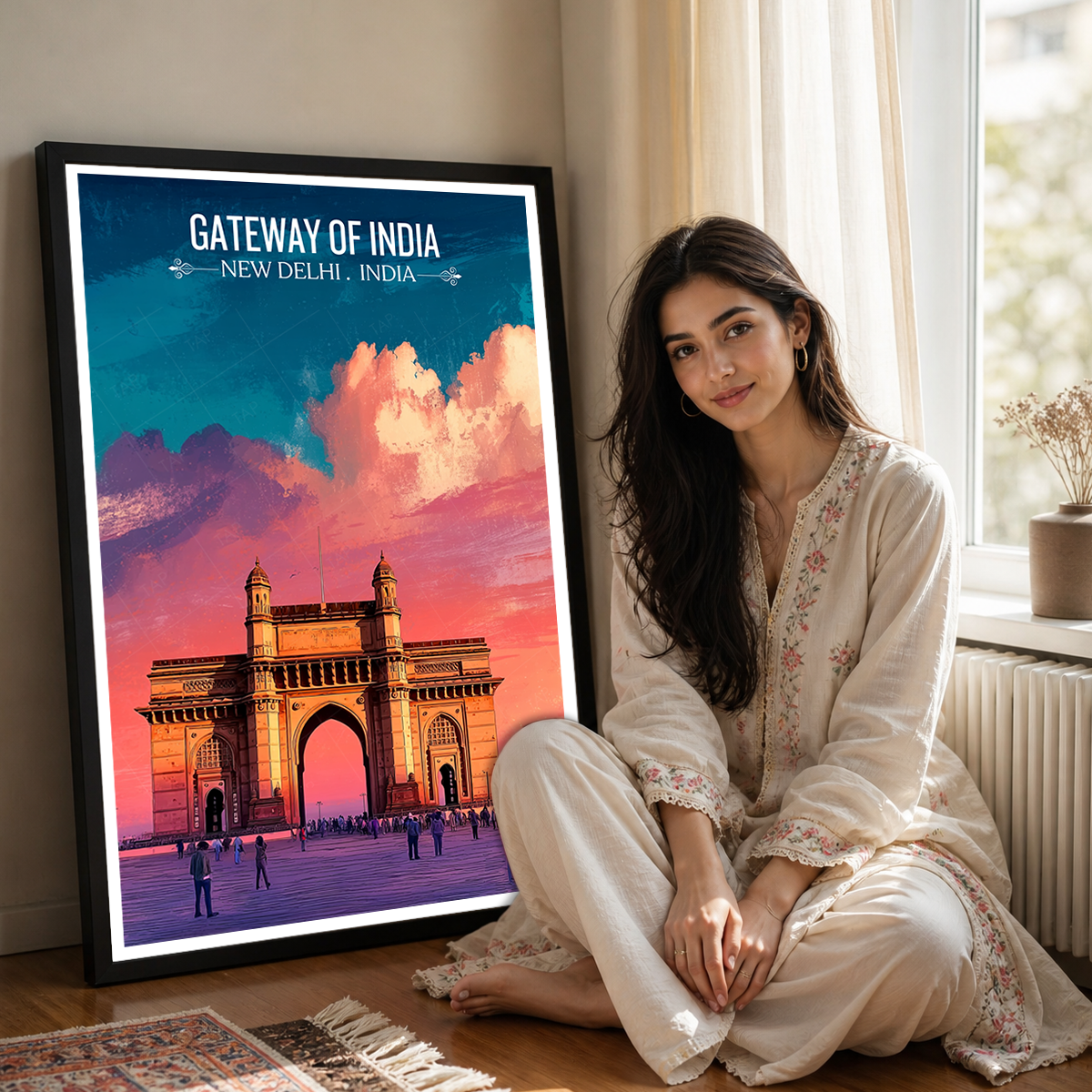 Taj Mahal of Mumbai - New Delhi - India - Travel Wall Art Print Poster - Art Print - Travel Art Poster