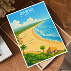 Goa Beach - India - Travel Wall Art Print Poster - Art Print - Travel Art Poster