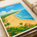 Goa Beach - India - Travel Wall Art Print Poster - Art Print - Travel Art Poster