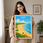 Goa Beach - India - Travel Wall Art Print Poster - Art Print - Travel Art Poster