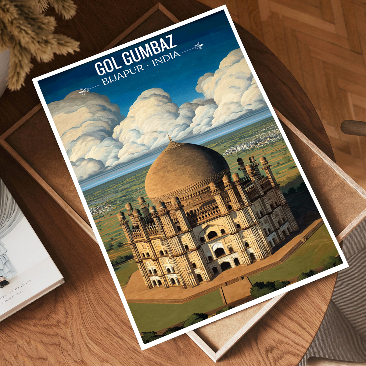 Gol Gumbaz - Bijapur - Travel Wall Art Print Poster - Art Print - Travel Art Poster