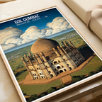 Gol Gumbaz - Bijapur - Travel Wall Art Print Poster - Art Print - Travel Art Poster