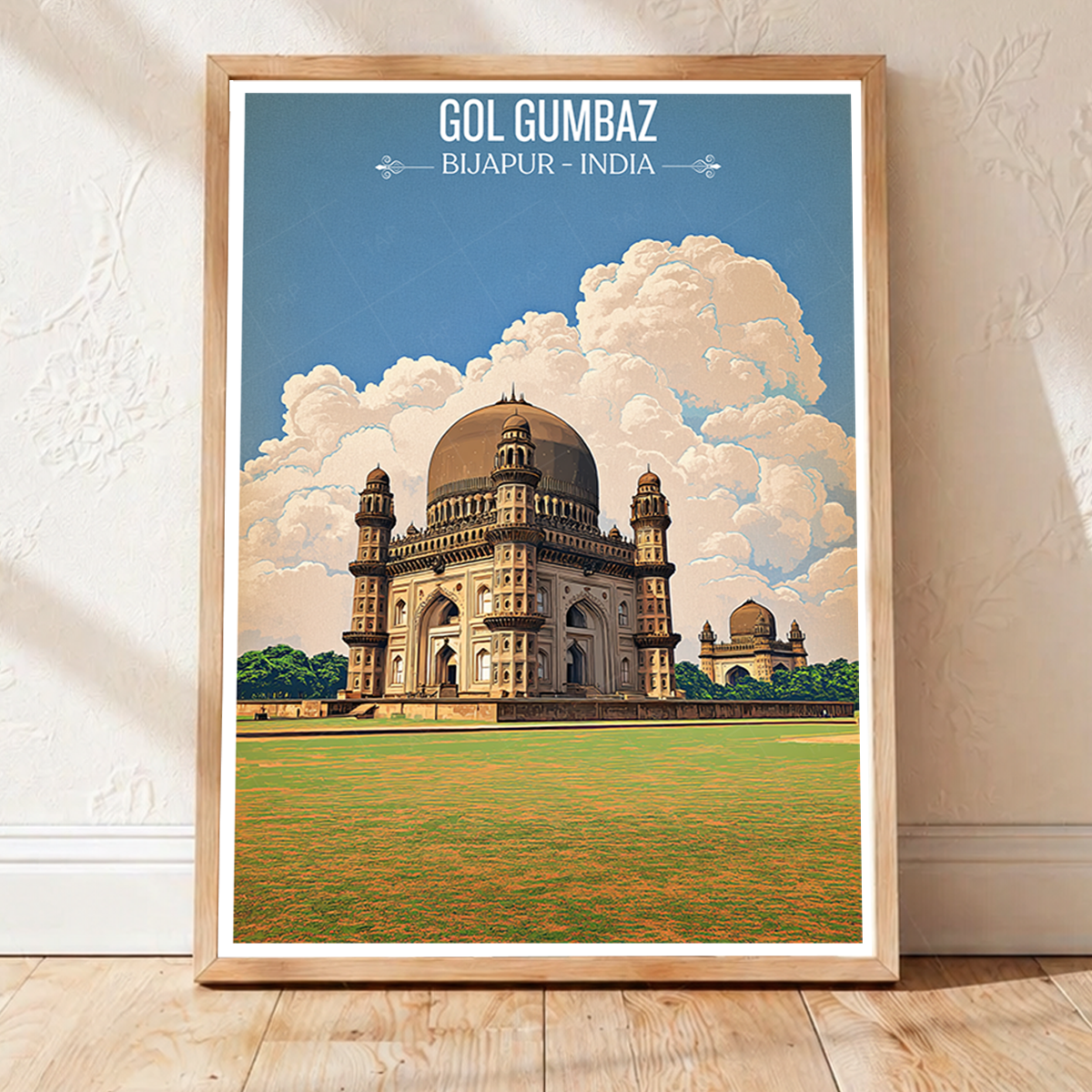 Gol Gumbaz - Karnataka - Travel Wall Art Print Poster - Art Print - Travel Art Poster
