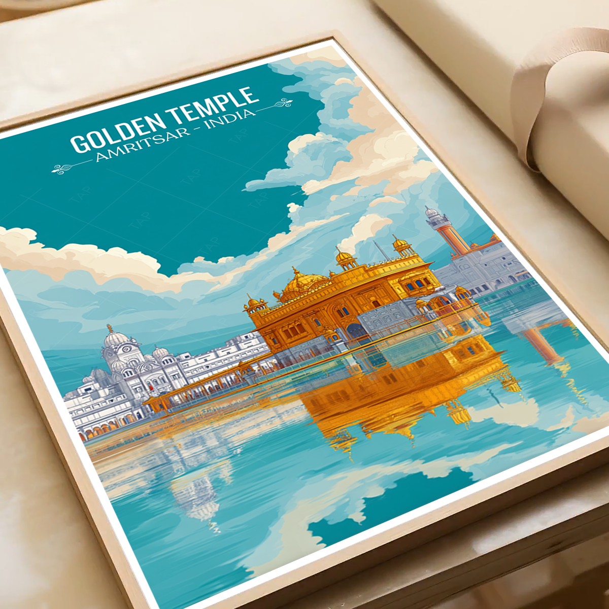 Golden Temple - Amritsar - Travel Wall Art Print Poster - Art Print - Travel Art Poster