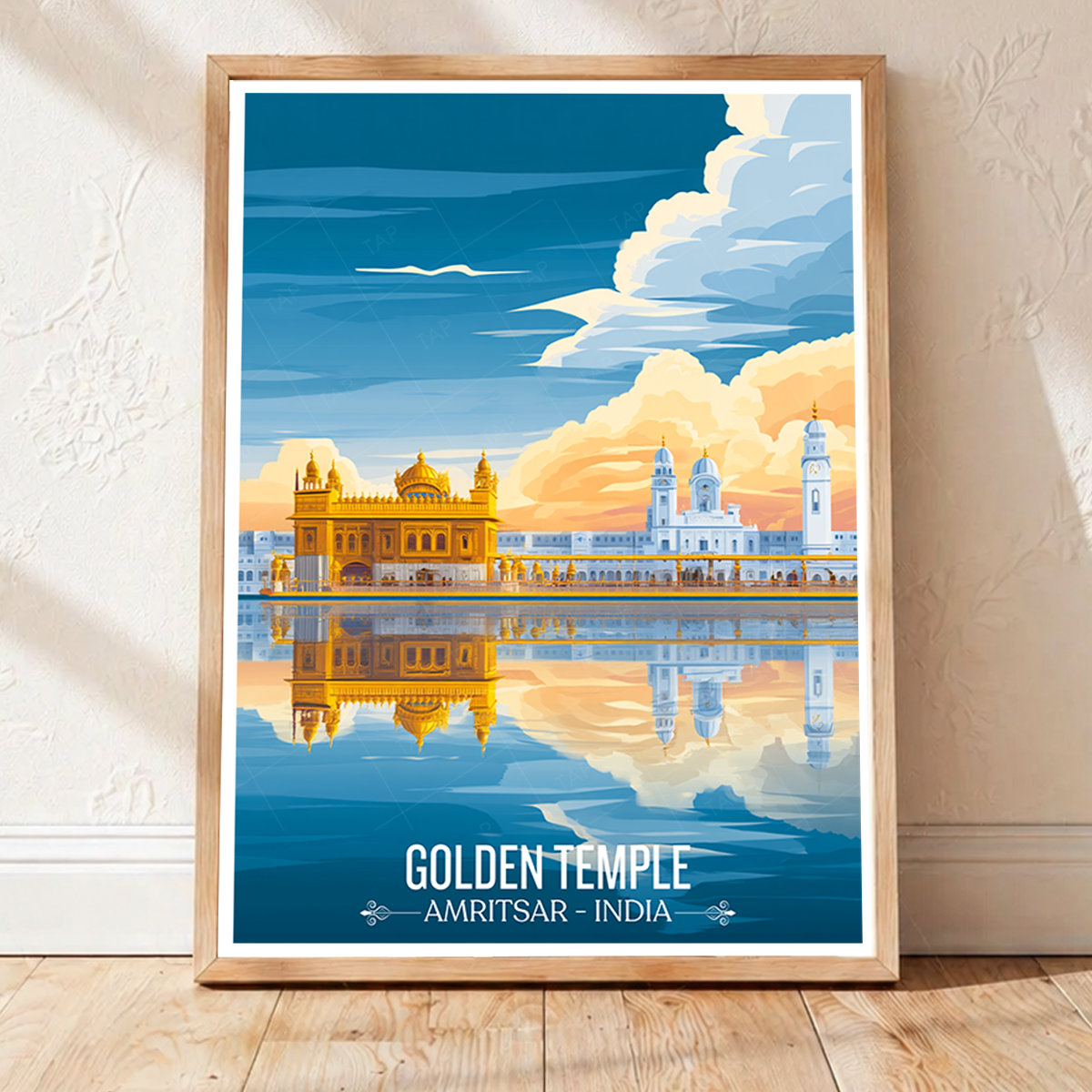Golden Temple Harmandir Sahib - Amritsar - Travel Wall Art Print Poster - Art Print - Travel Art Poster