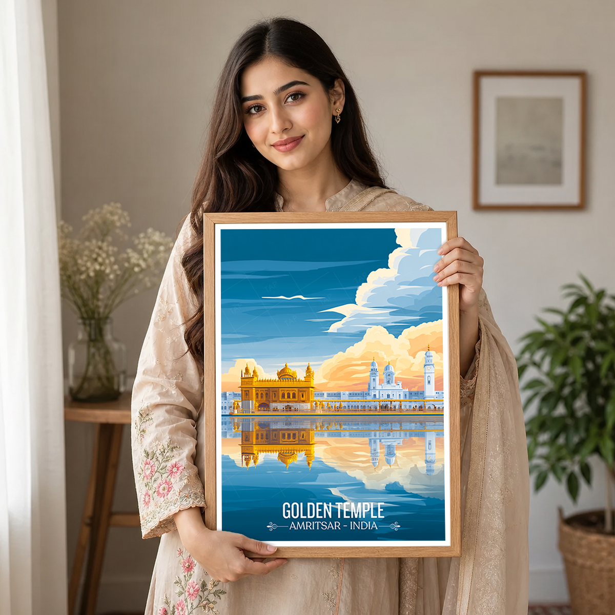 Golden Temple Harmandir Sahib - Amritsar - Travel Wall Art Print Poster - Art Print - Travel Art Poster
