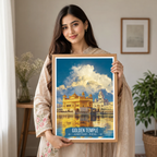 Golden Temple Sri Darbar Sahib - Amritsar - Travel Wall Art Print Poster - Art Print - Travel Art Poster