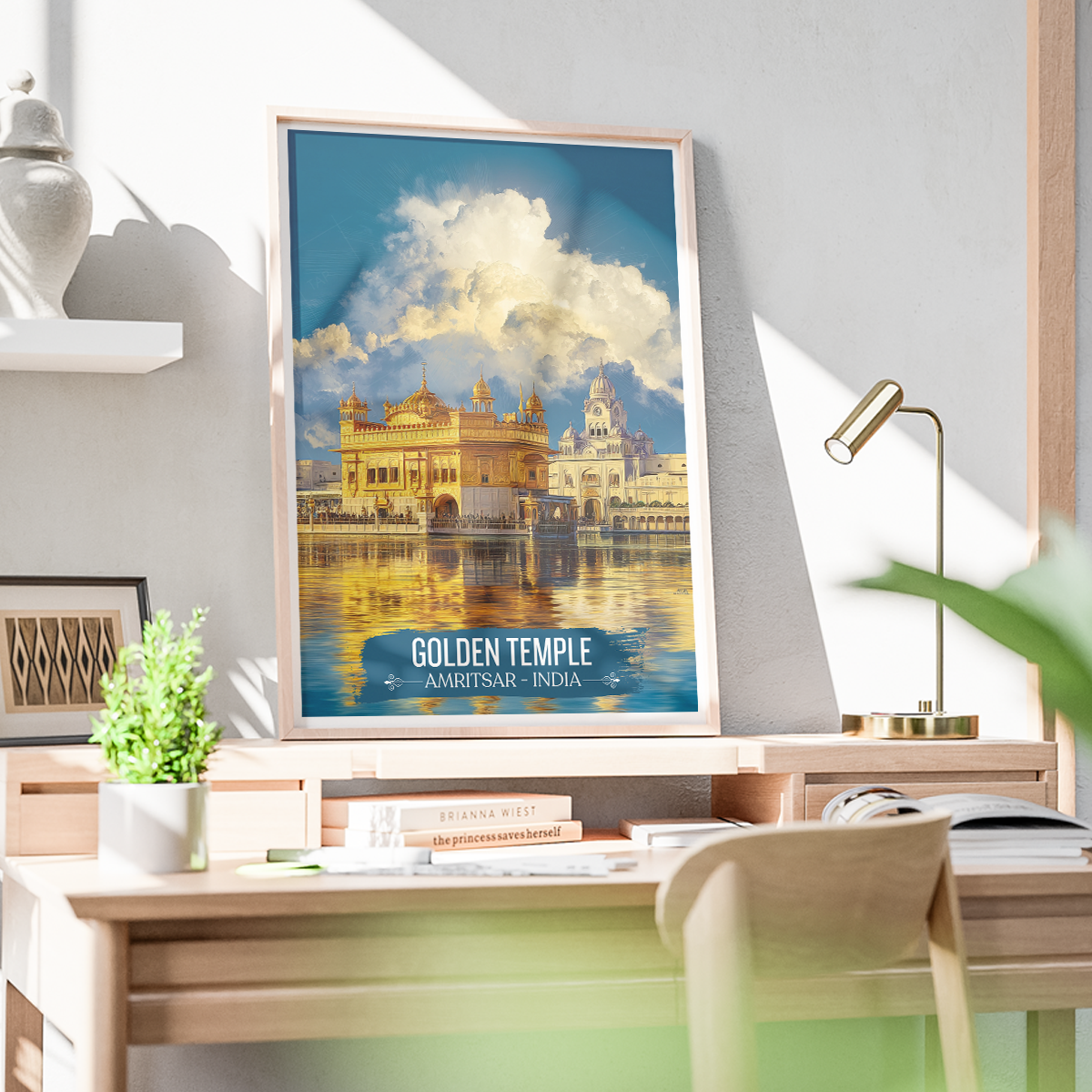 Golden Temple Sri Darbar Sahib - Amritsar - Travel Wall Art Print Poster - Art Print - Travel Art Poster