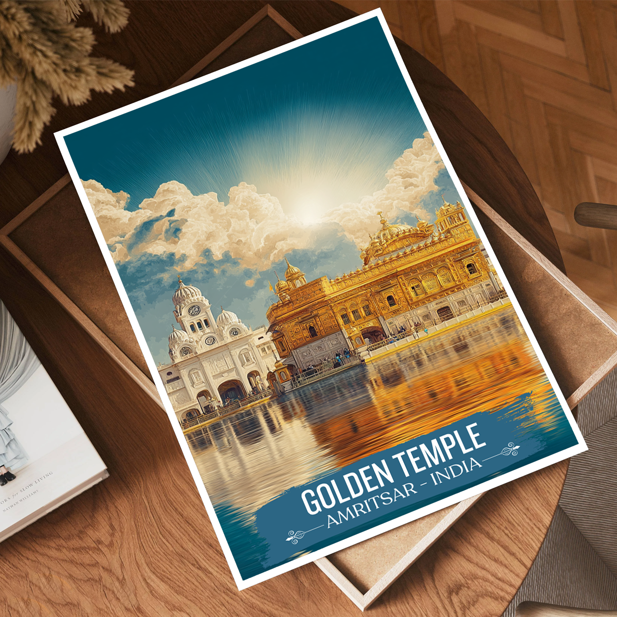 Golden Temple Amrit Sarovar - Amritsar - Travel Wall Art Print Poster - Art Print - Travel Art Poster