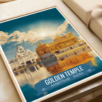 Golden Temple Amrit Sarovar - Amritsar - Travel Wall Art Print Poster - Art Print - Travel Art Poster