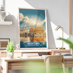 Golden Temple Amrit Sarovar - Amritsar - Travel Wall Art Print Poster - Art Print - Travel Art Poster