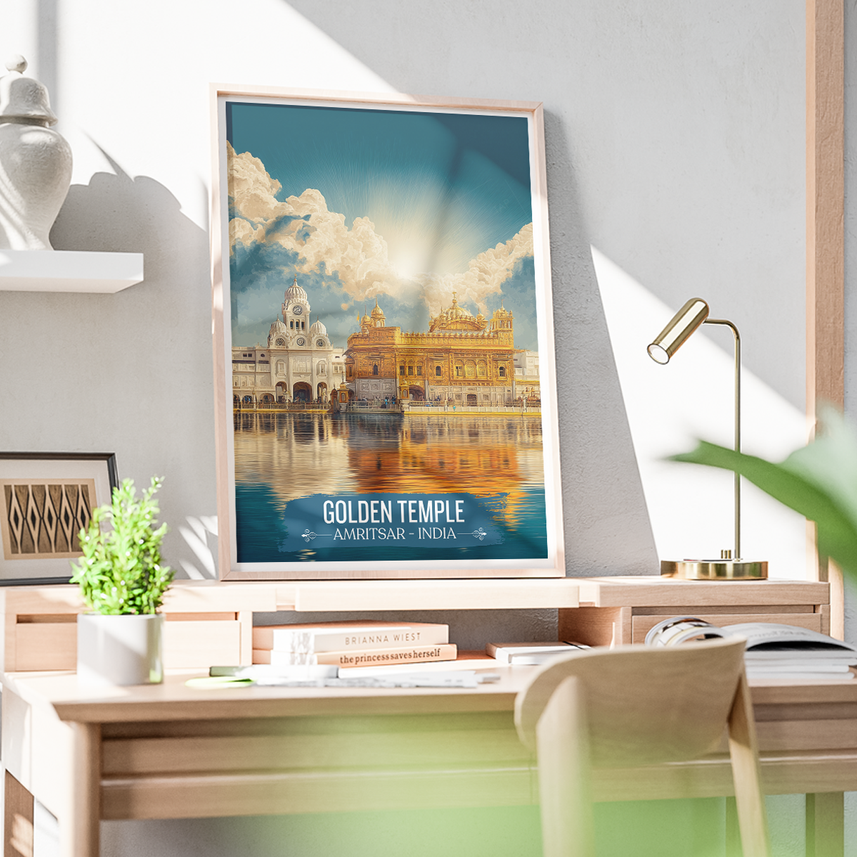 Golden Temple Amrit Sarovar - Amritsar - Travel Wall Art Print Poster - Art Print - Travel Art Poster
