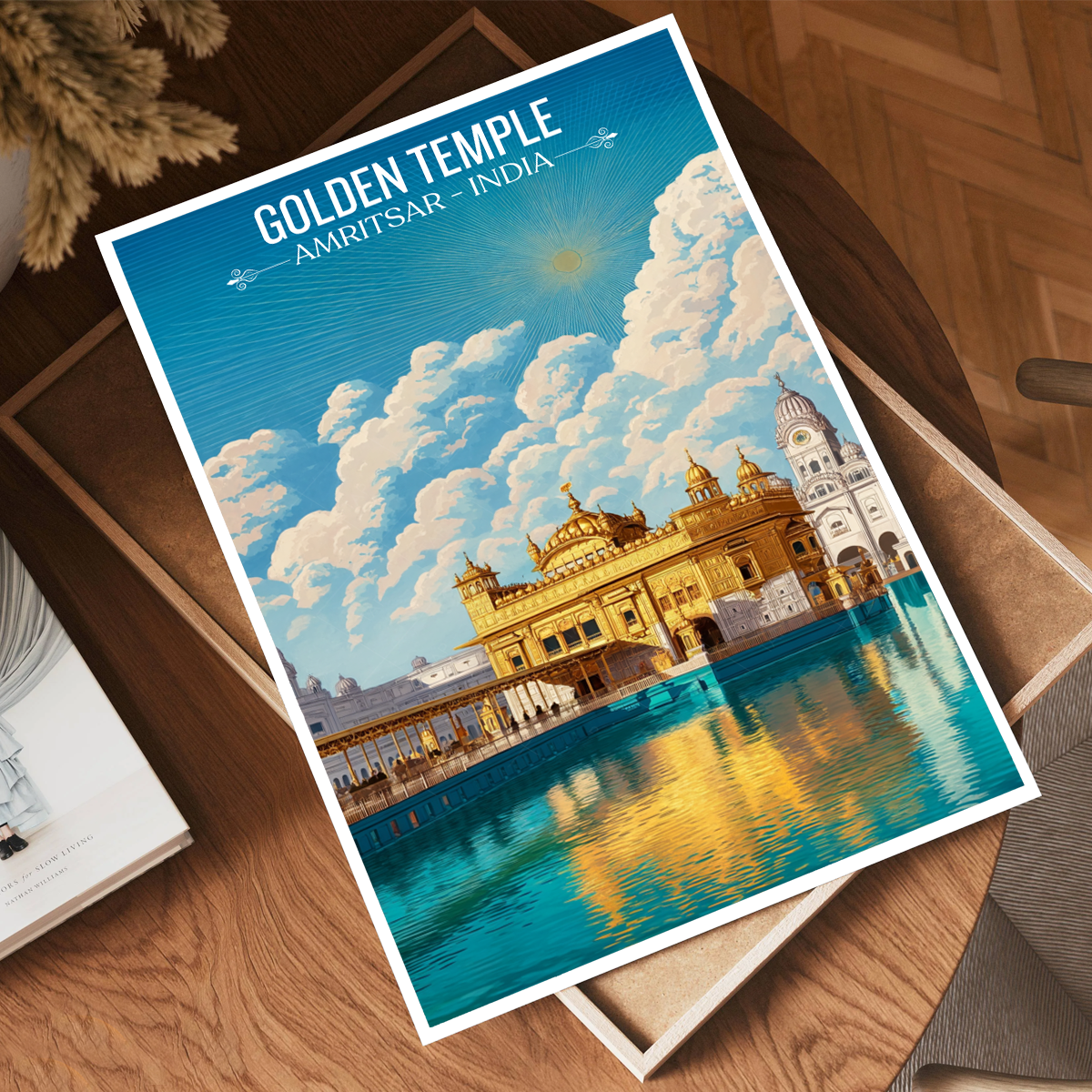 Sikh Holy Golden Temple - Amritsar - Travel Wall Art Print Poster - Art Print - Travel Art Poster