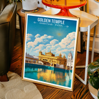 Sikh Holy Golden Temple - Amritsar - Travel Wall Art Print Poster - Art Print - Travel Art Poster