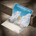 Gurudwara Bangla Sahib – New Delhi Travel Art Poster - Art Print - Travel Art Poster